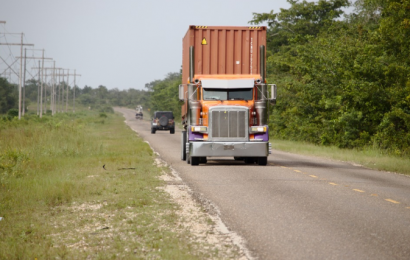 transporting a container